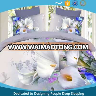 hot sale 100% polyester quilt cover set 3D 4pcs, 5pcs, 6pcs, sample available