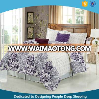 2016 100% polyester luxury bed comforter set for north american comforter quilt with low price wholesale comforter cover