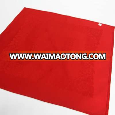 red polyester tablecloth